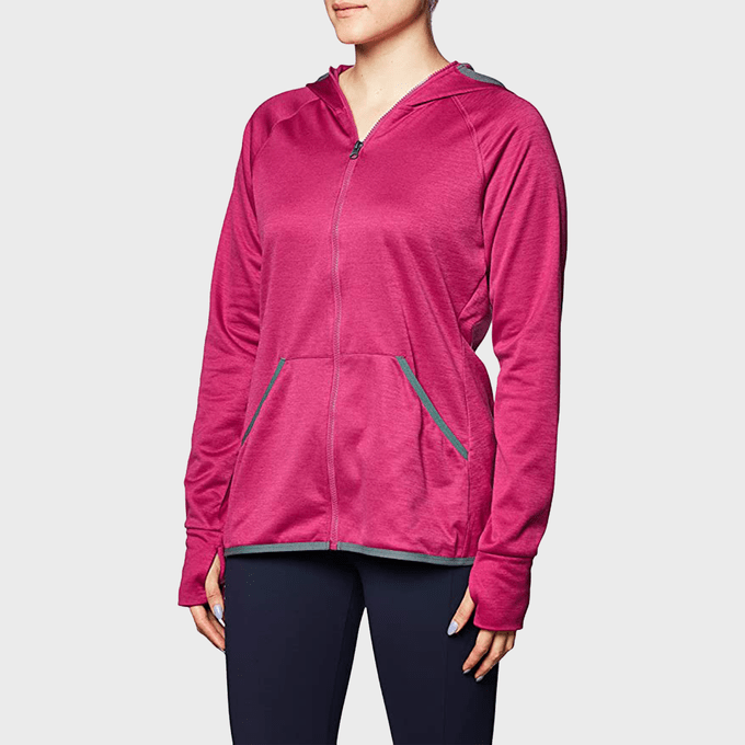 Hanes Sport Womens Performance Fleece Full Zip Hoodie Ecomm Via Amazon.com