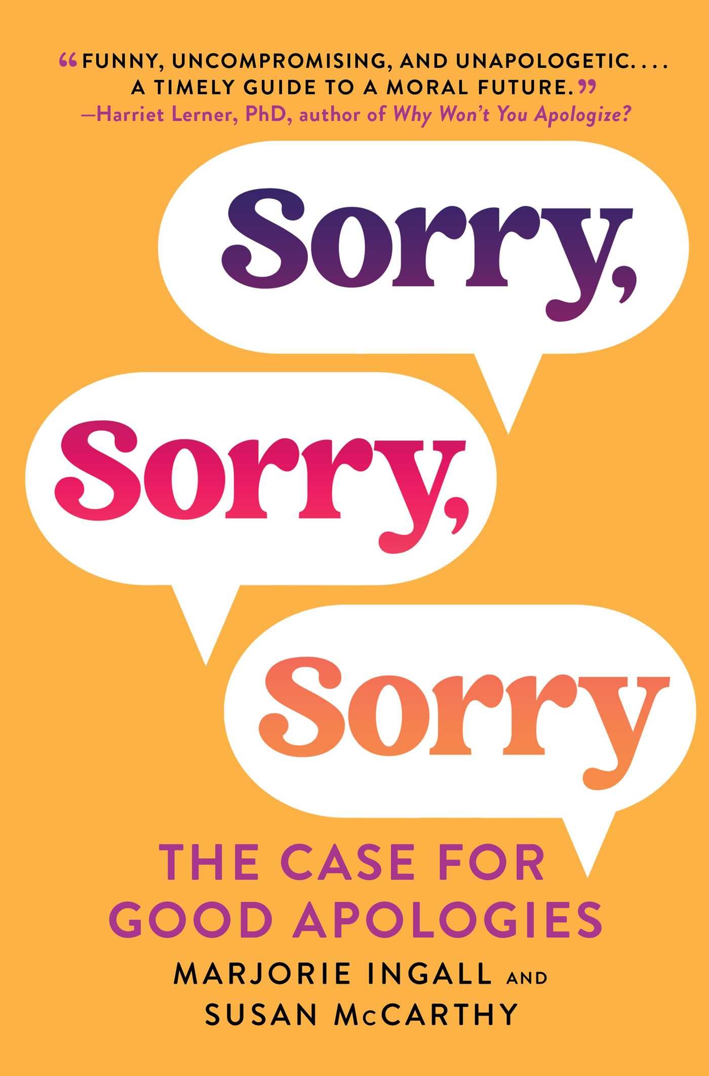 Sorry Sorry Sorry By Marjorie Ingall And Susan Mccarthy book cover