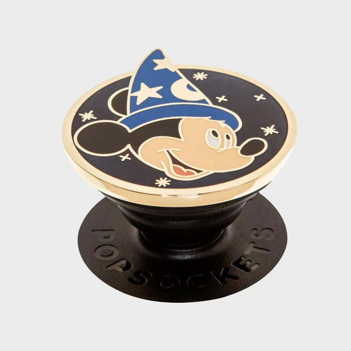 PopSocket features a mouse character wearing a blue wizard hat with stars, surrounded by a circular black background. 