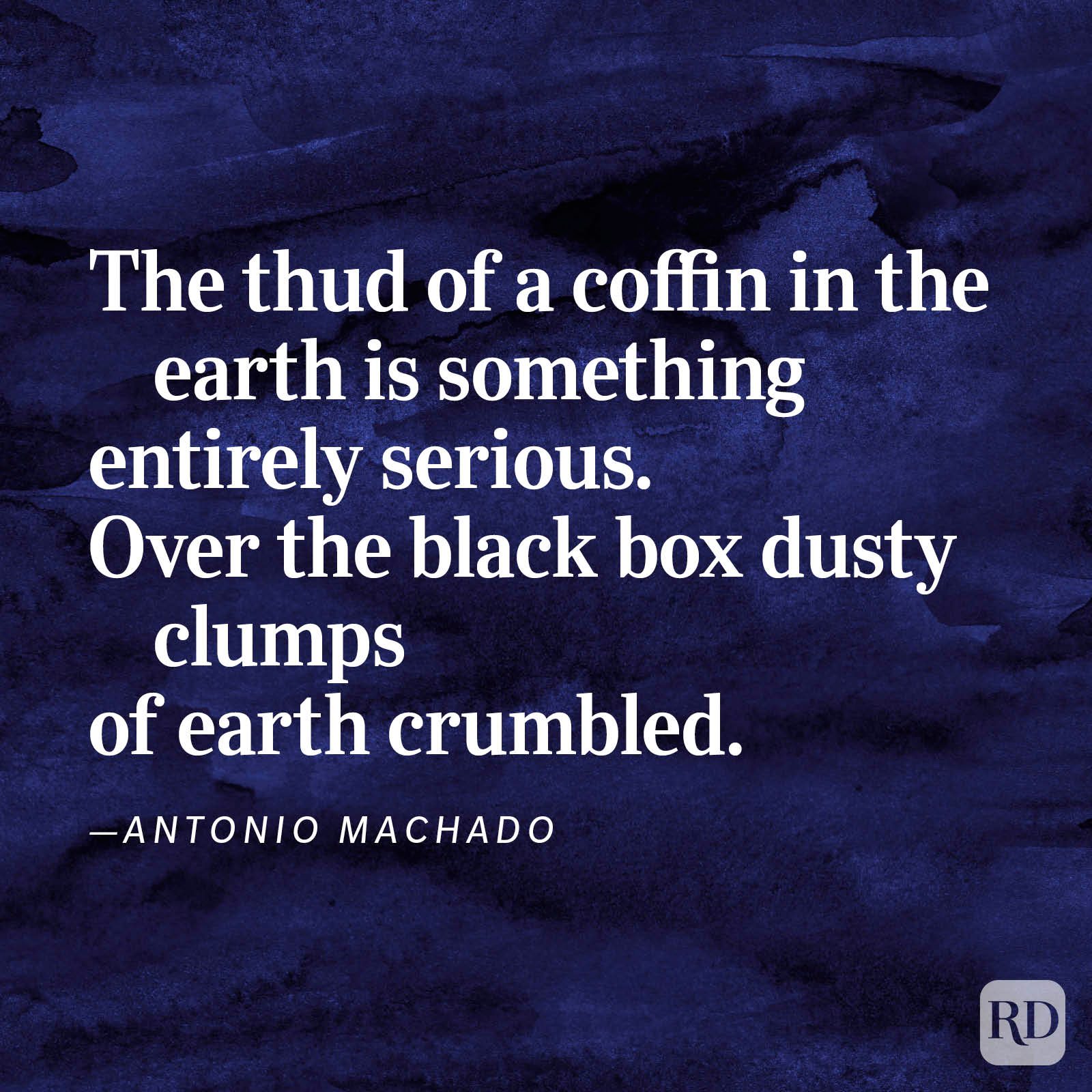 “At a Friend’s Burial” by Antonio Machado