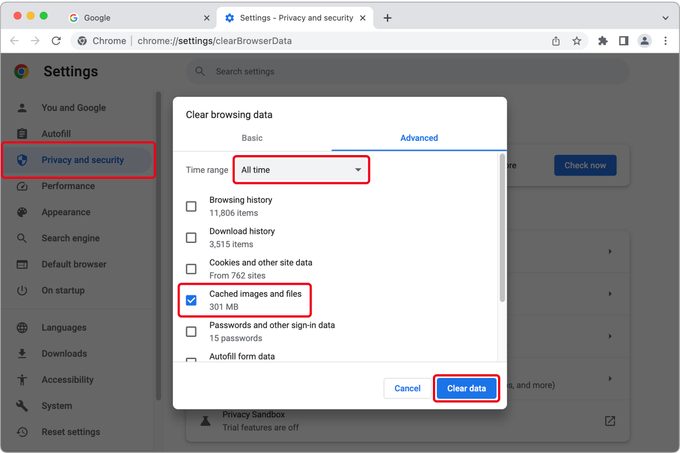 How To Clear Your Cache Chrome Desktop 2