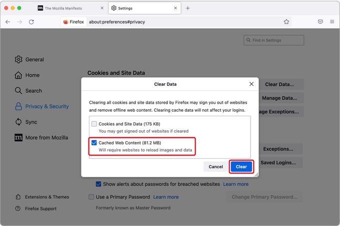 How To Clear Your Cache Firefox Desktop 3