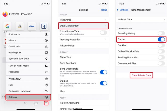 How To Clear Your Cache Firefox Mobile