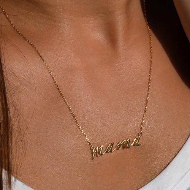 Gold necklace spells 
