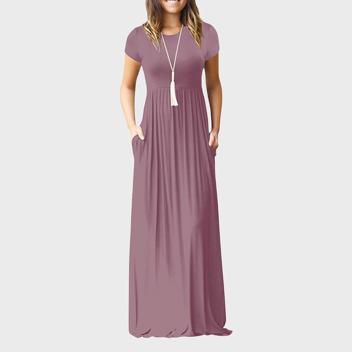 Short Sleeve Maxi Dress