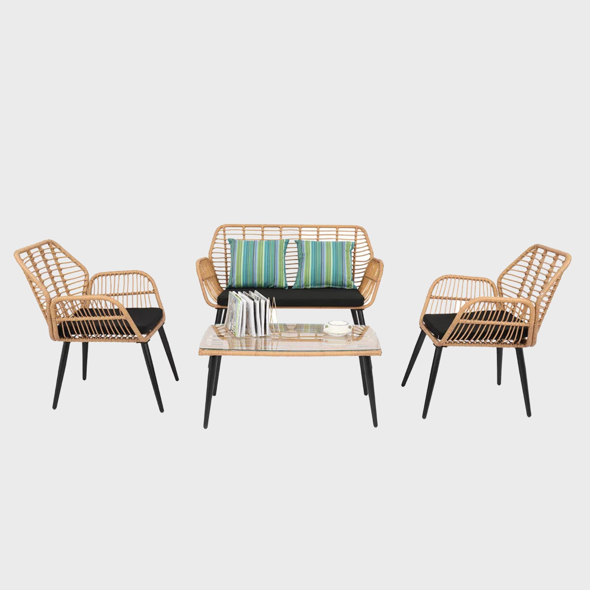Wicker Patio Furniture Set Ecomm Via Walmart