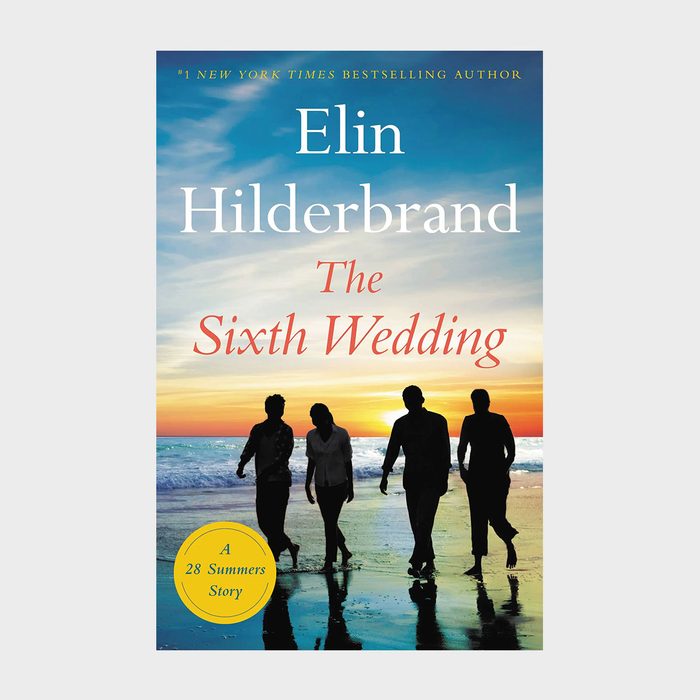 Silhouettes walk along a beach at sunset. Text reads: 