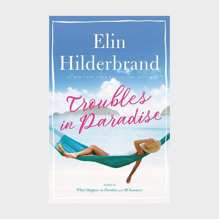 A person relaxes in a hammock on a tropical beach. Text reads: 