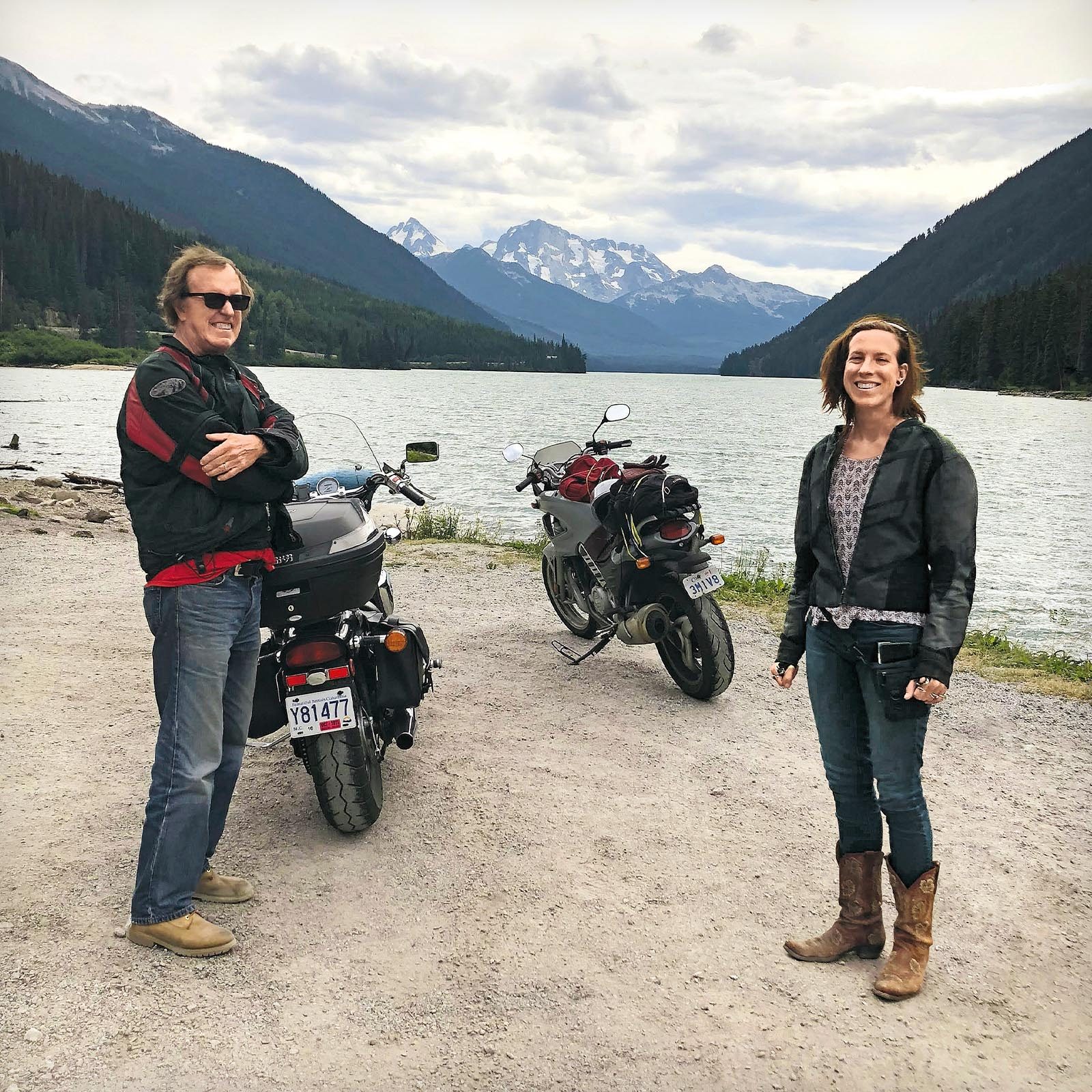 Peter with daughter Ewa at Duffey Lake, British Columbia