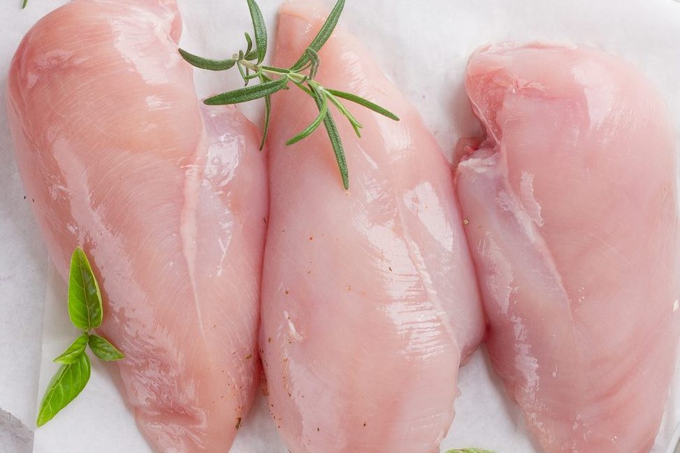 Raw chicken breast