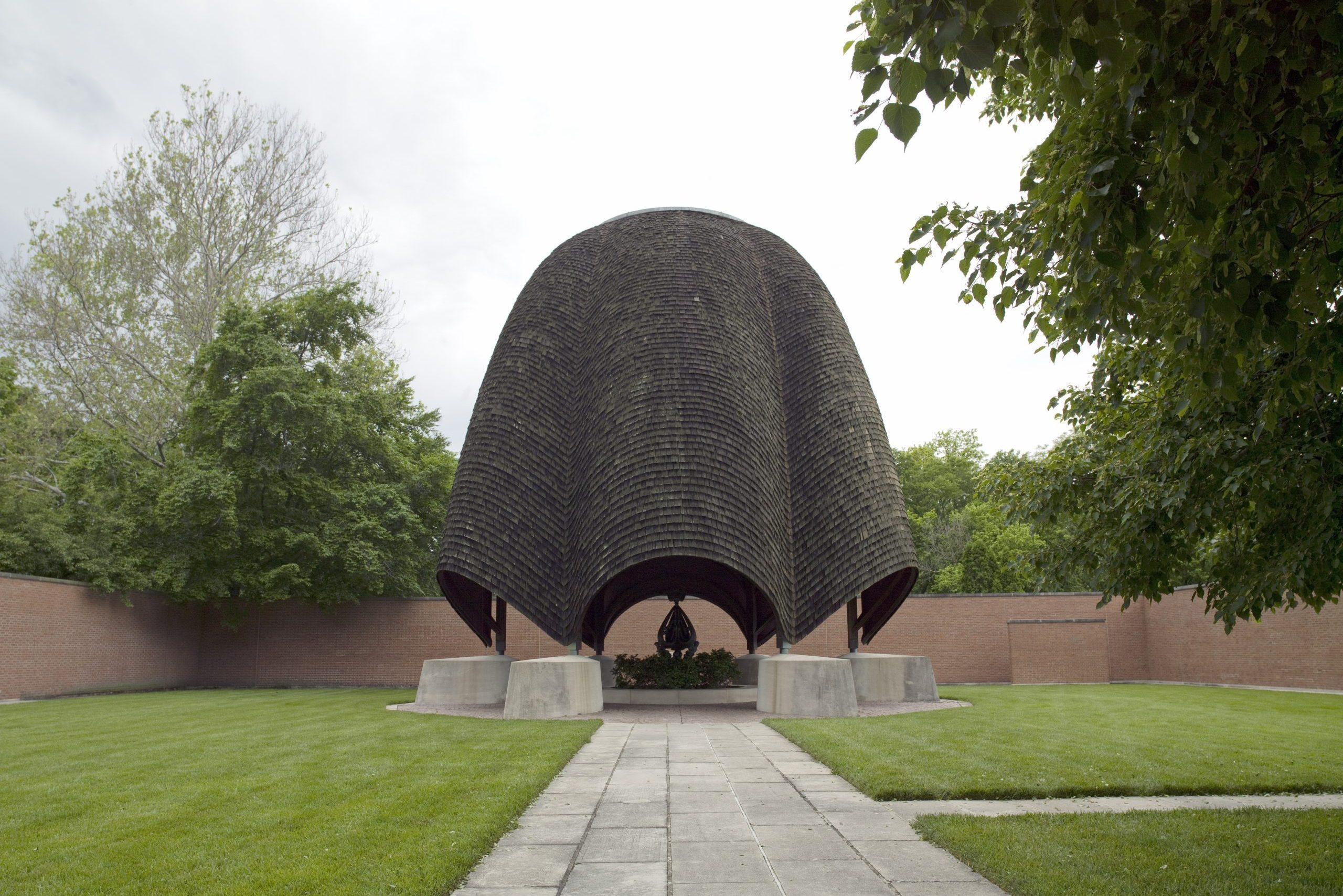 the hidden gem, Roofless church by Philip Johnson, New Harmony, Indiana