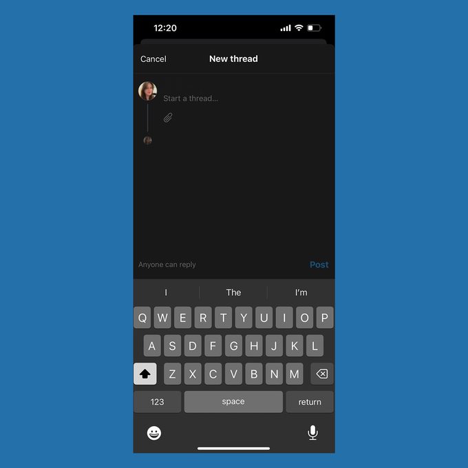 Create A Thread Blurred
