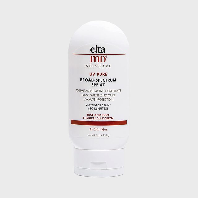 White sunscreen bottle displays 