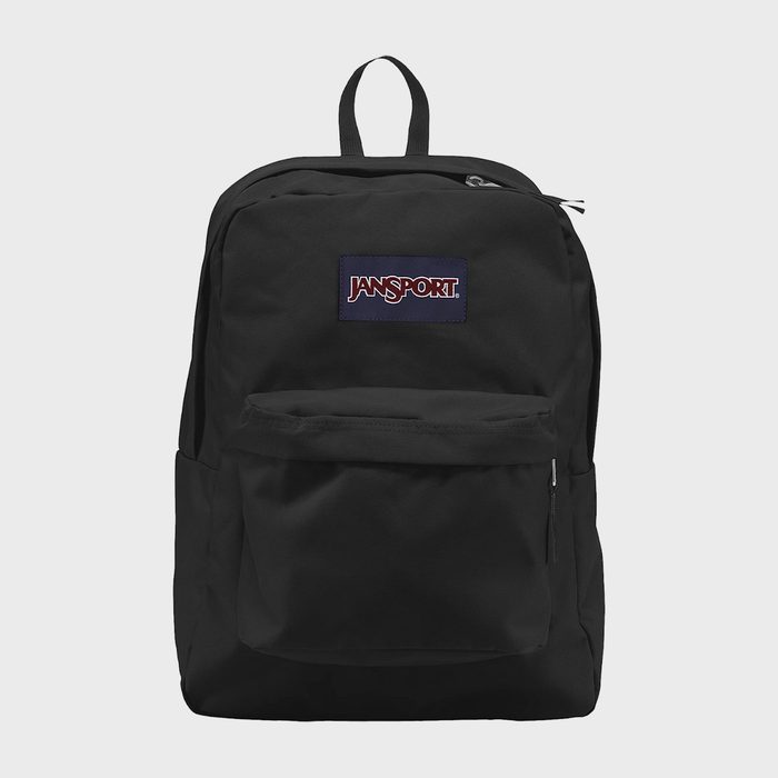 Black backpack with 