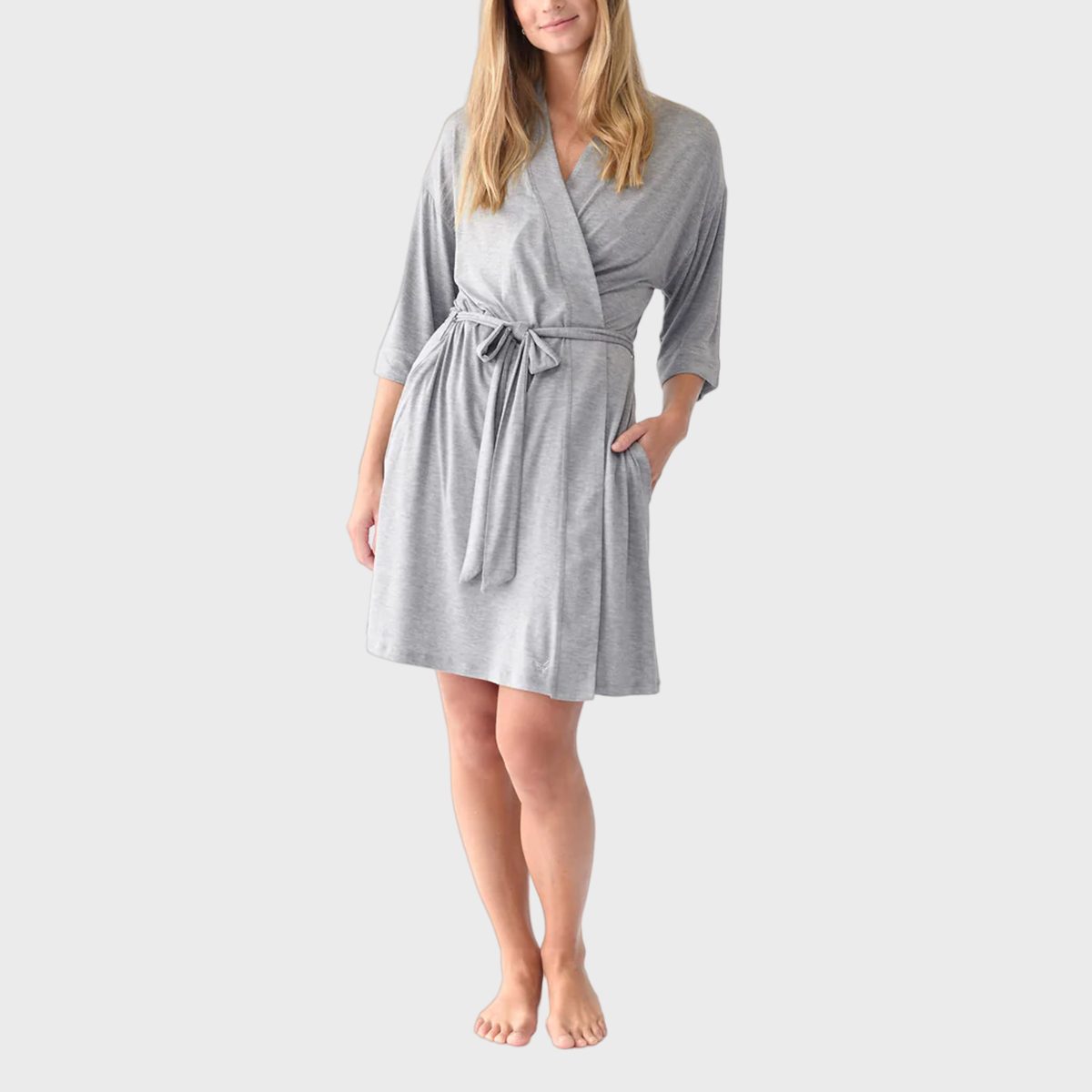 Cozy Earth Stretch Knit Bamboo Kimono Robe