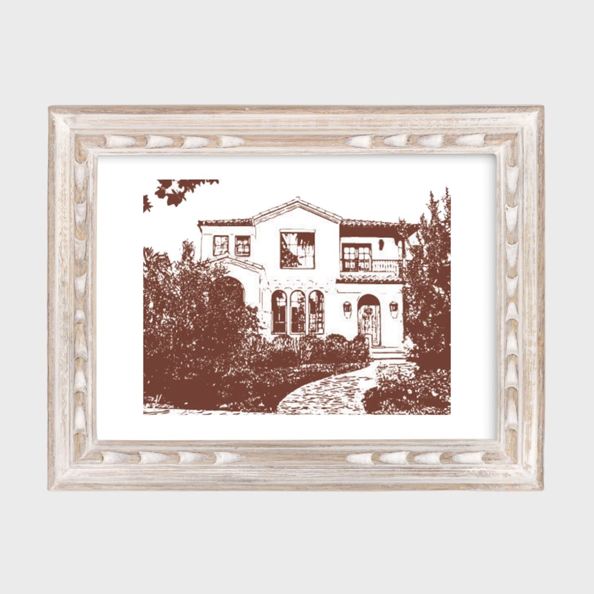 Minted Custom House Portrait Art