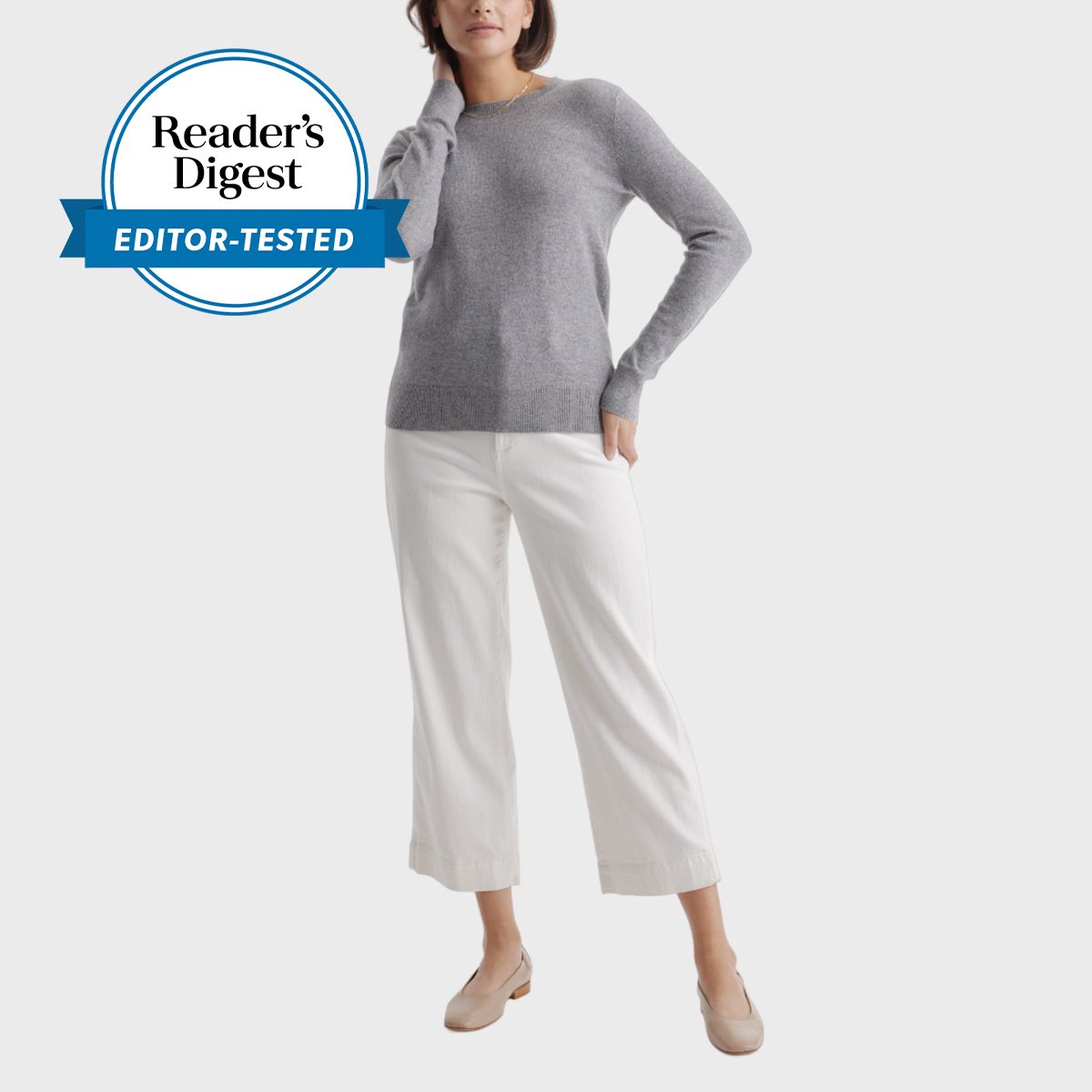 Quince Mongolian Cashmere Crewneck Sweater