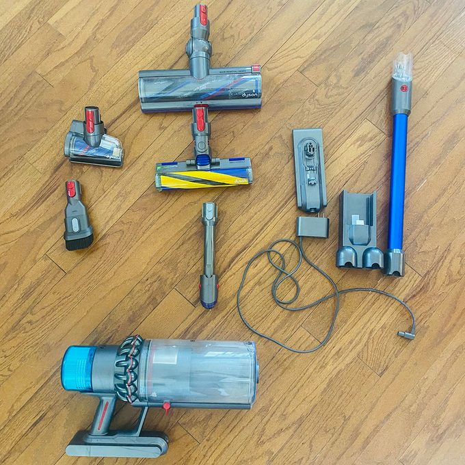 Dyson Gen5outsize Attachments lying on Floor
