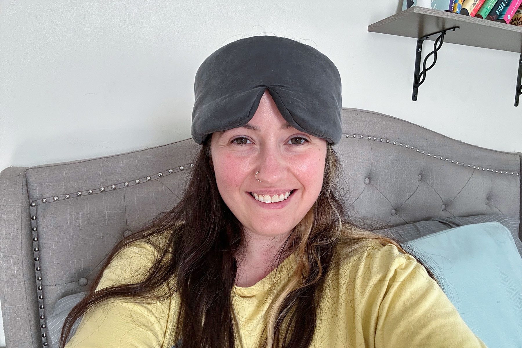 Silk Sleep Mask on Face