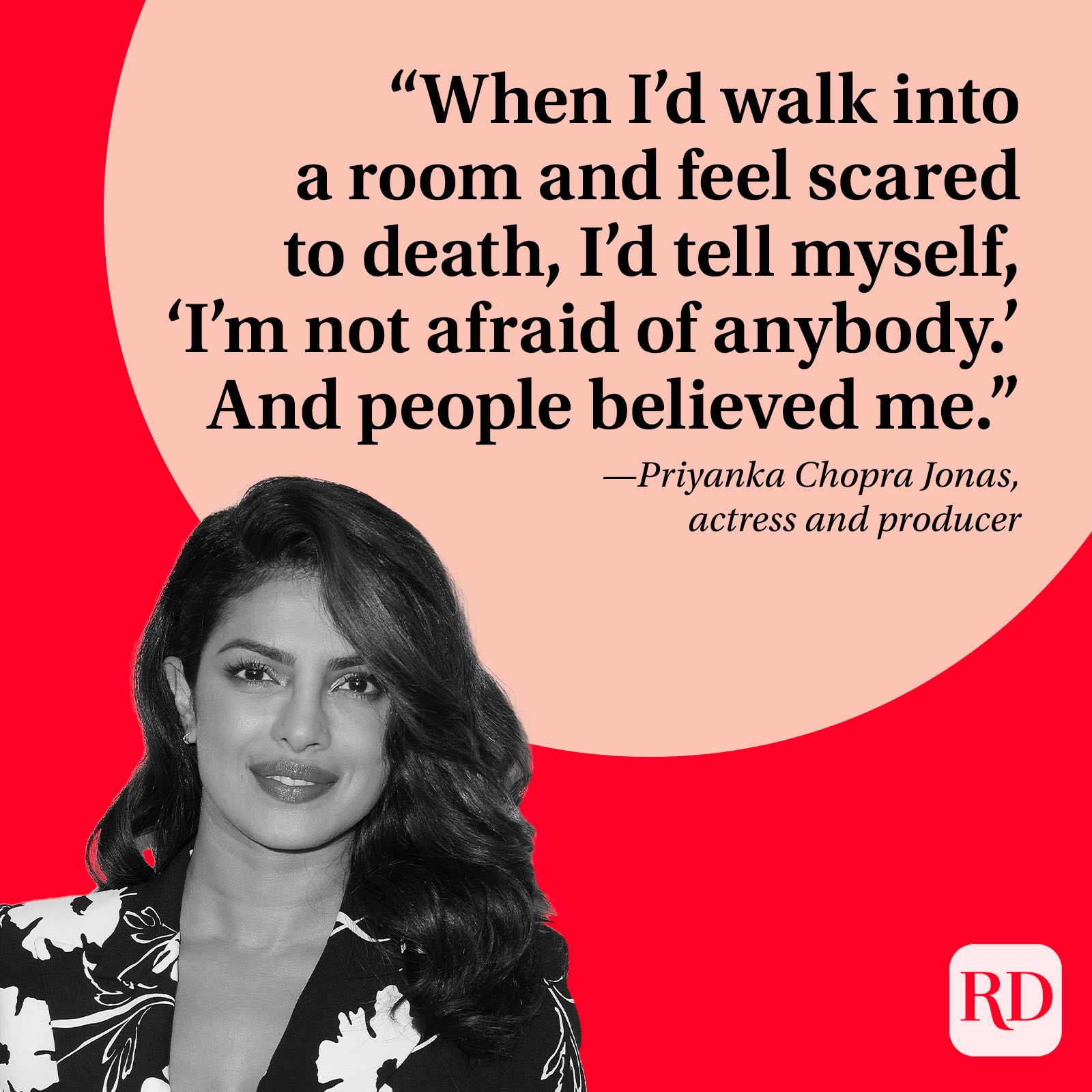 Confidence Quote About Fear Priyanka Chopra Jonas