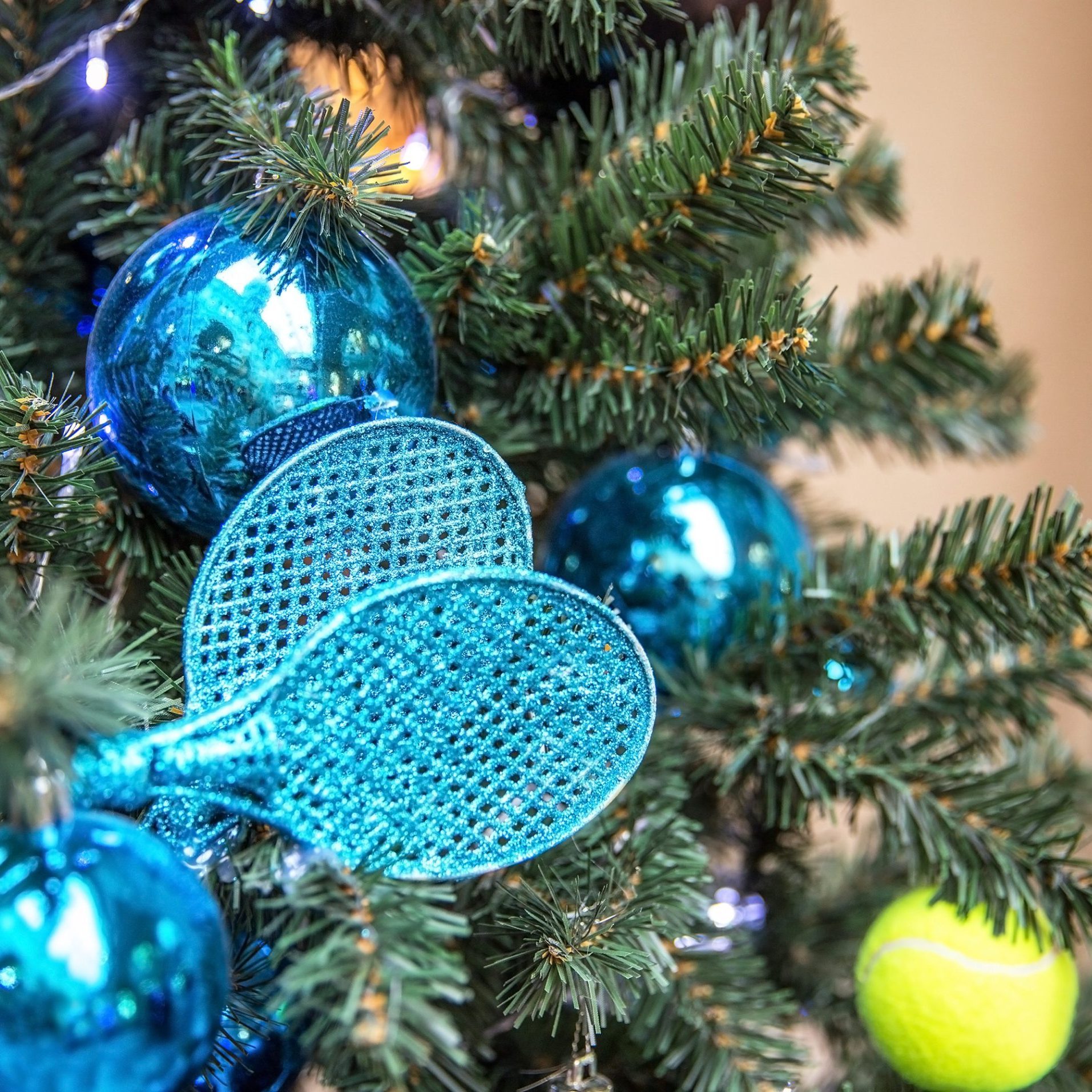 tennis christmas tree