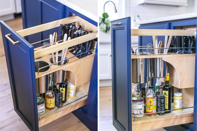 pull out storage in kitchen