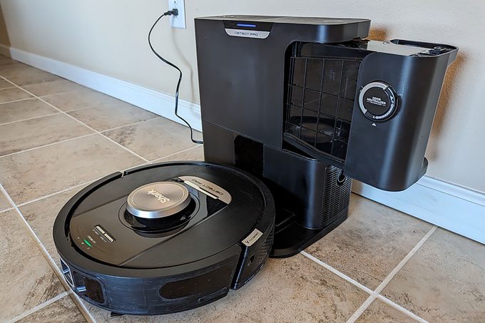 Shark Robot Vacuum on Charging Dock