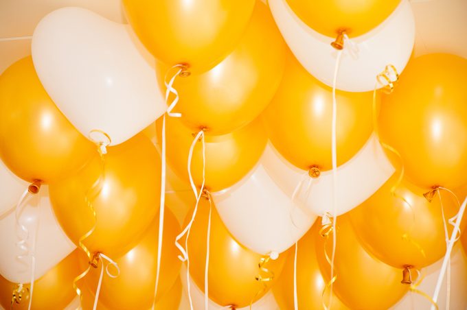 Balloons on the ceiling