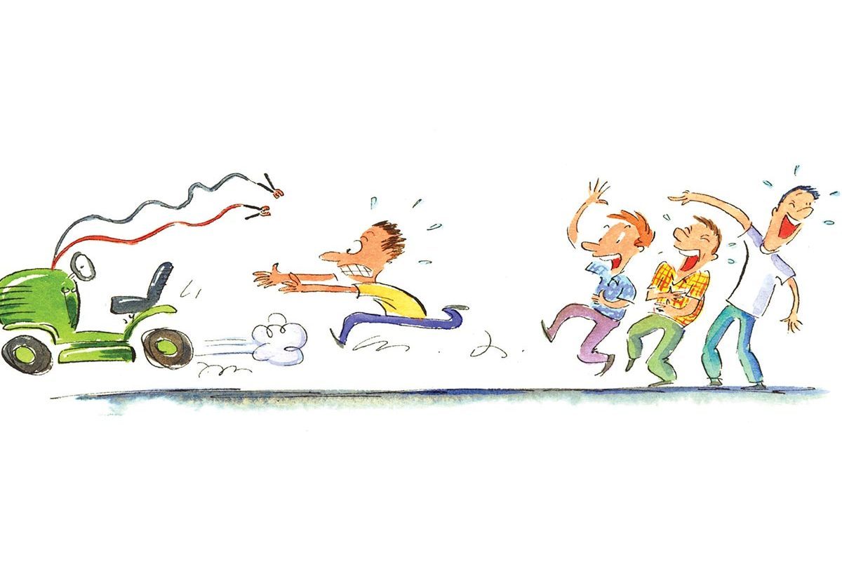 Hilarious Diy Disasters You'll Be Glad Didn't Happen To You Runaway Mower