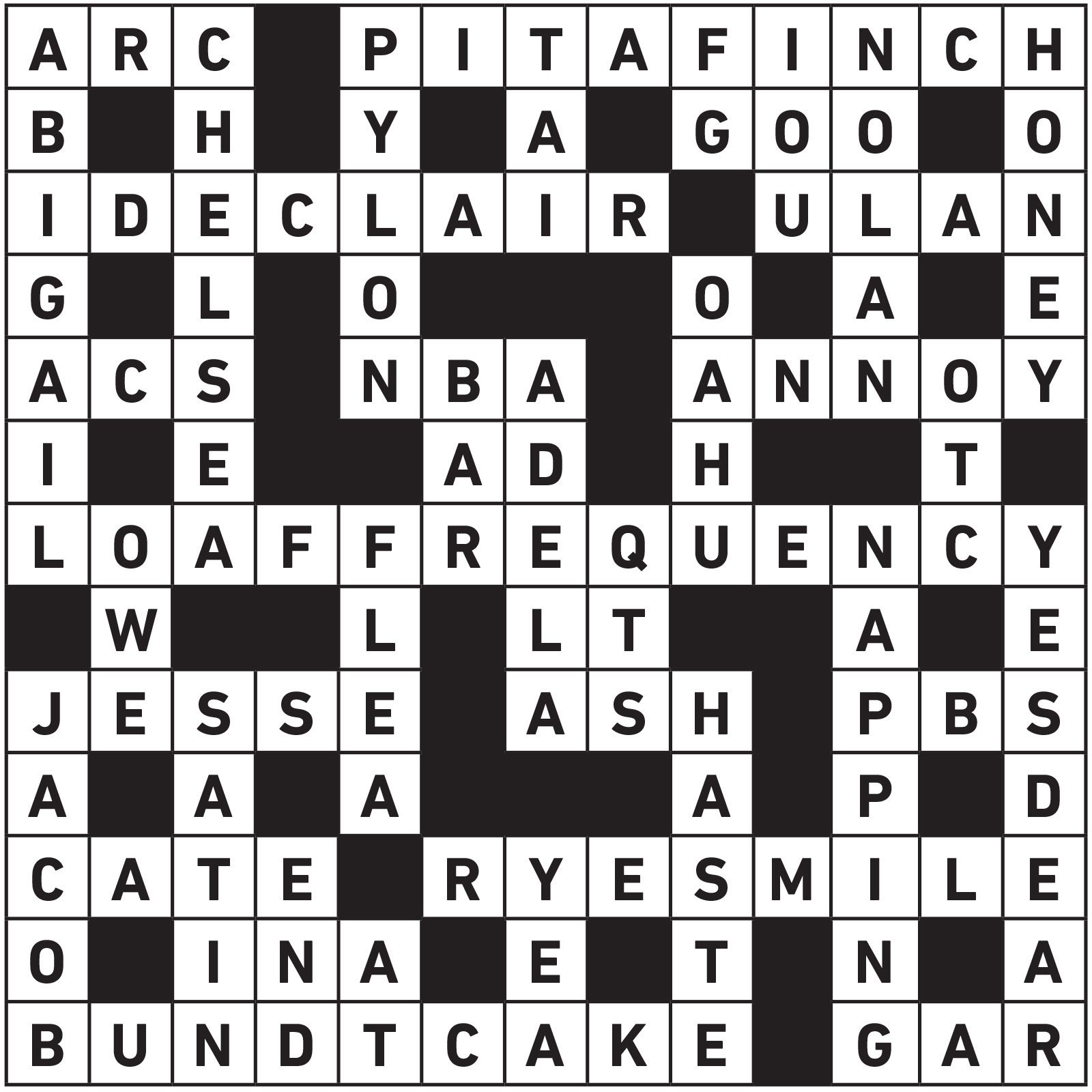 Decemeber 2021 Jan 2022 Printable Crossword Answers