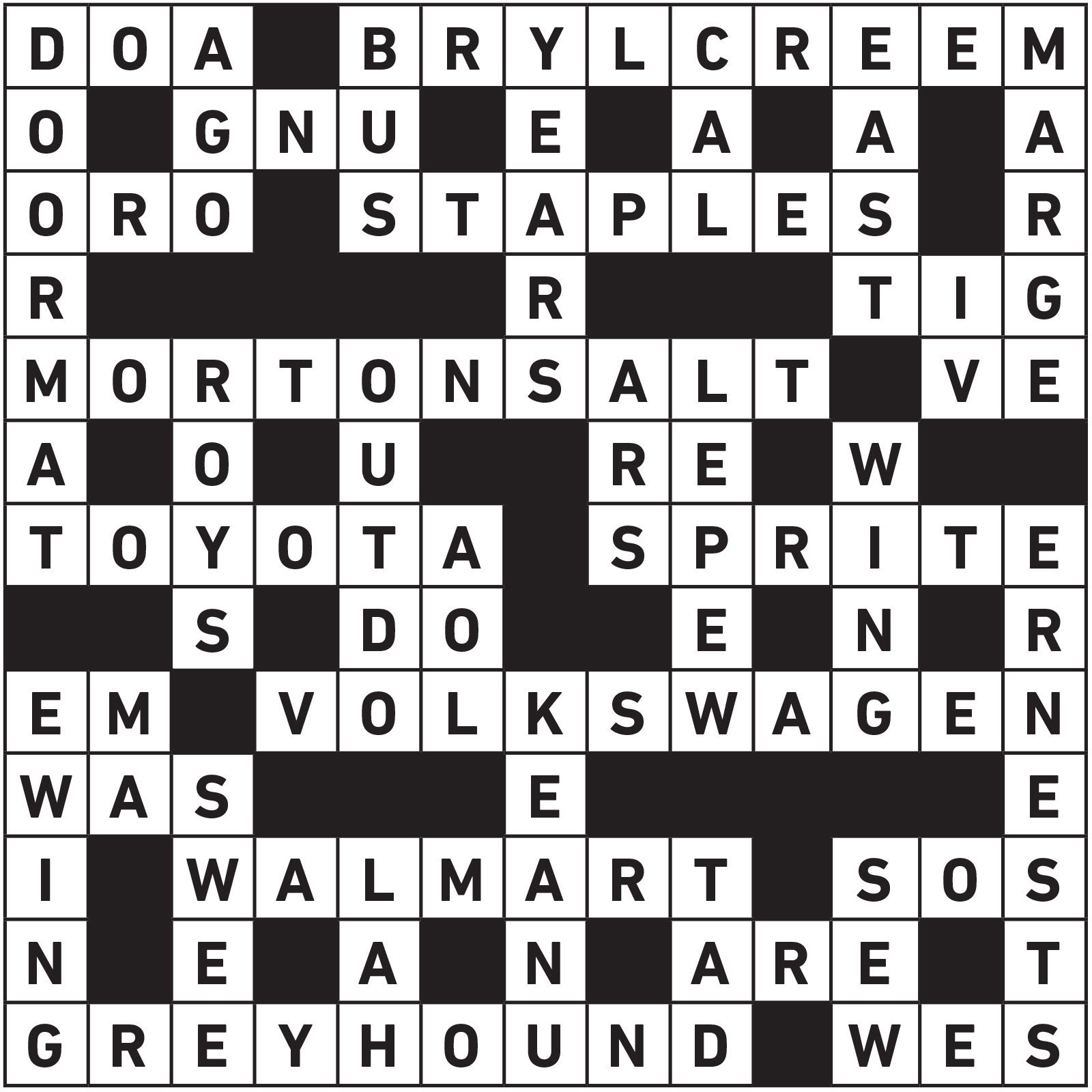Dec 2020 Jan 2021 Printable Crossword Answers