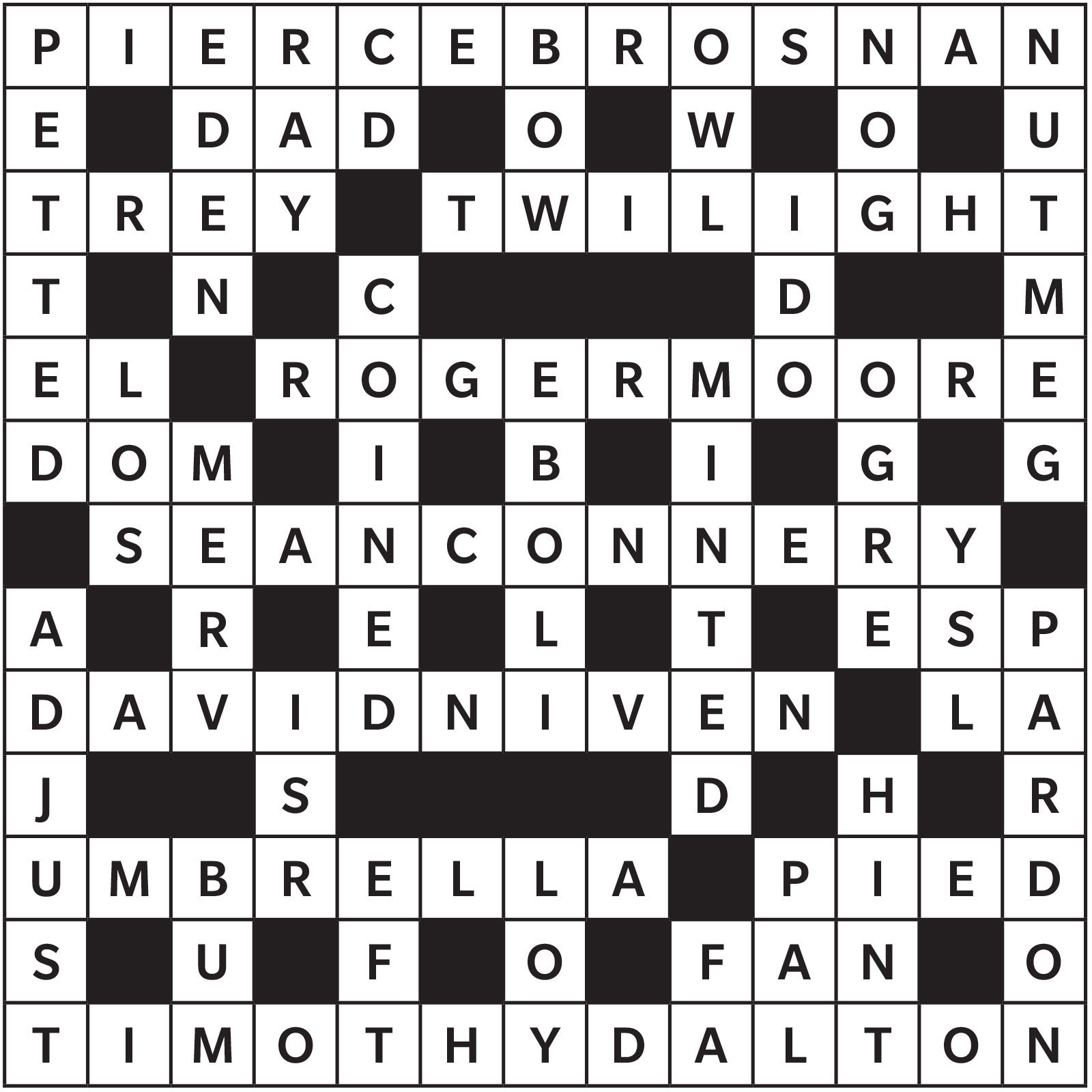December 2022 January 2023 Printable Crossword Answers