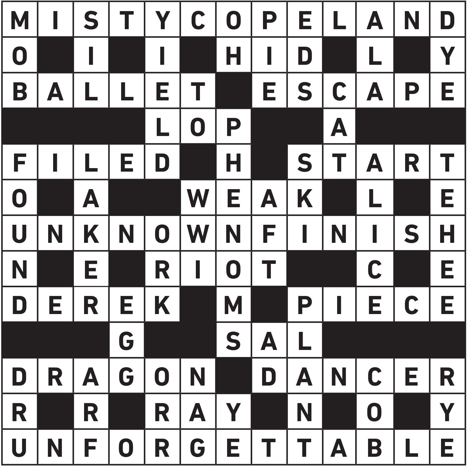 July August 2022 Printable Crossword Answers