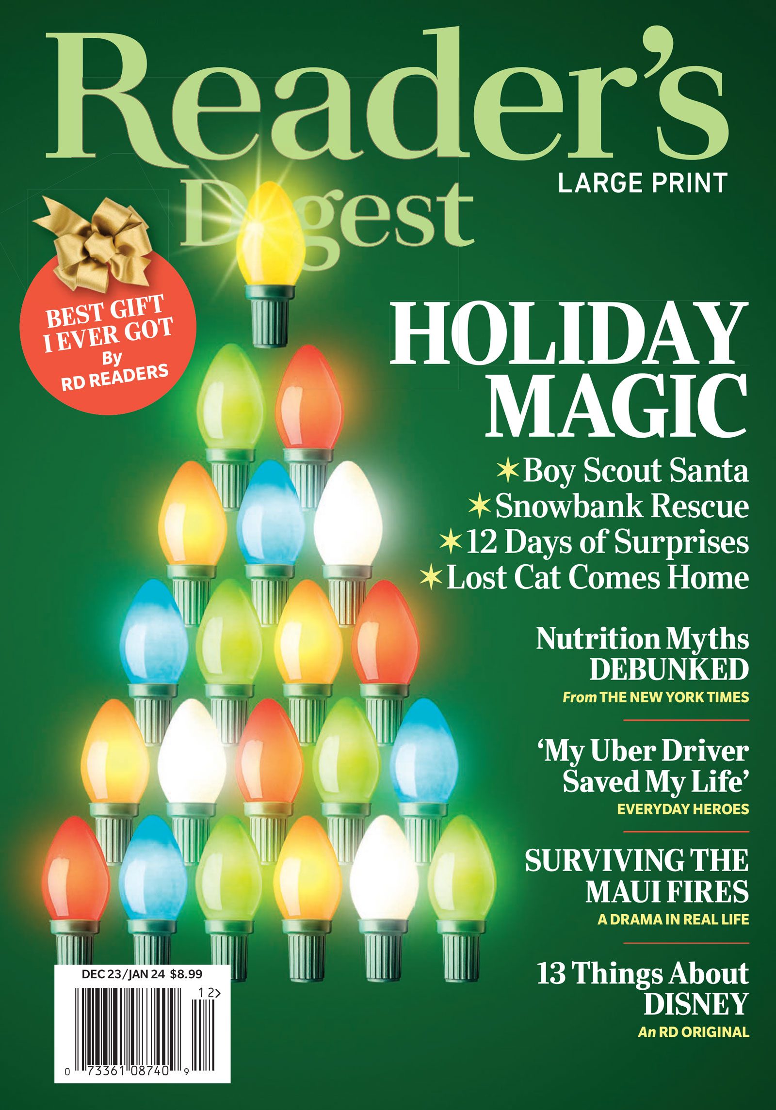 Reader's digest dec 2023 - jan 2024 cover