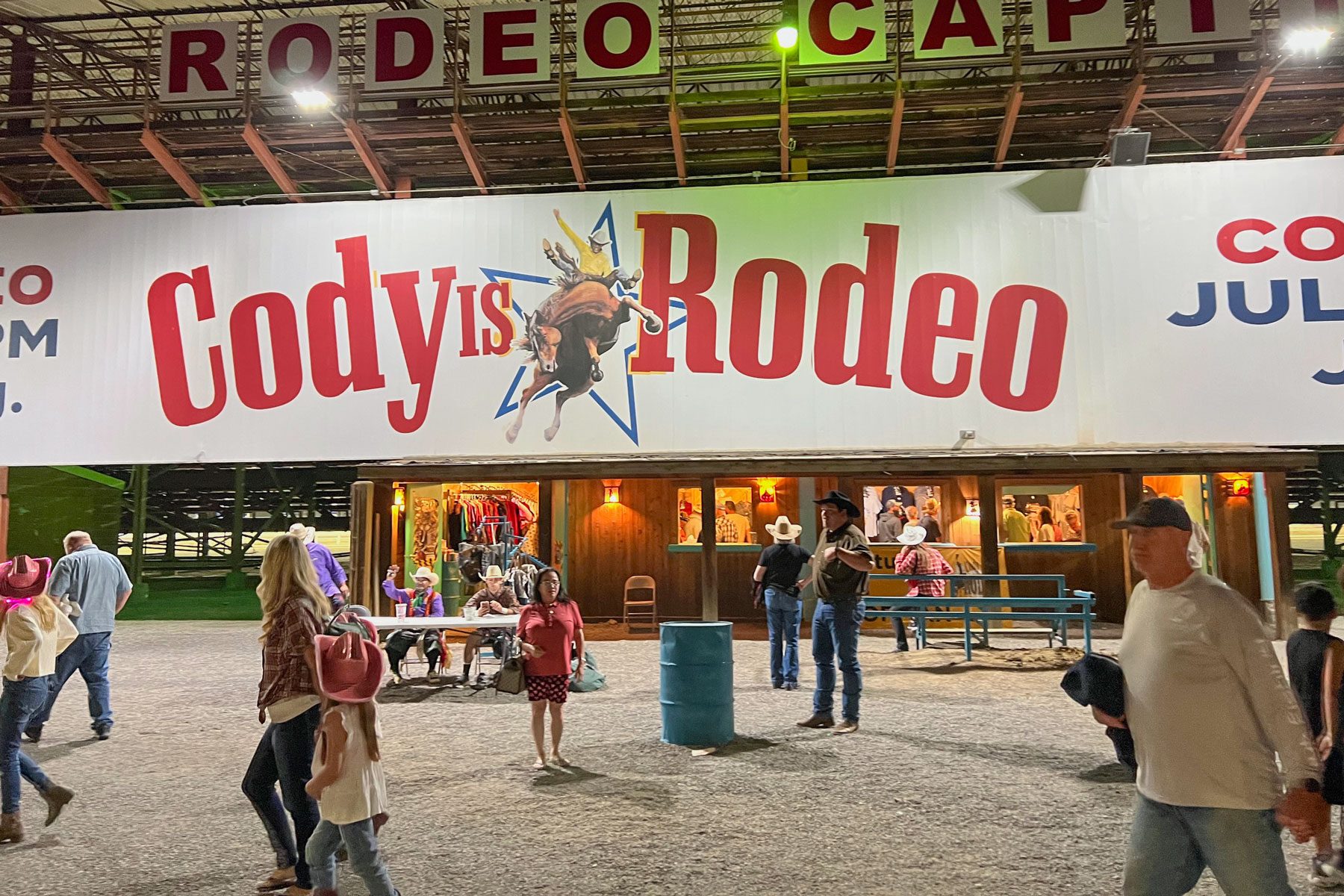 walking along the storefront