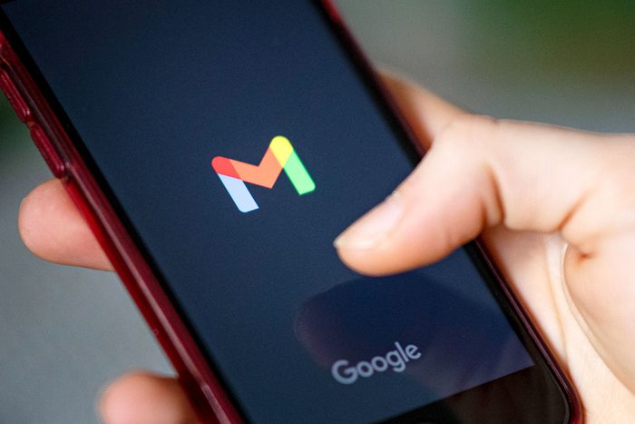 opening gmail app on phone