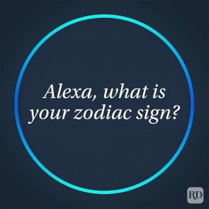 Text inside a glowing blue circle asks, 