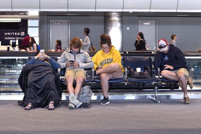 Scenes at Denver International Airport, Denver, Colorado USA