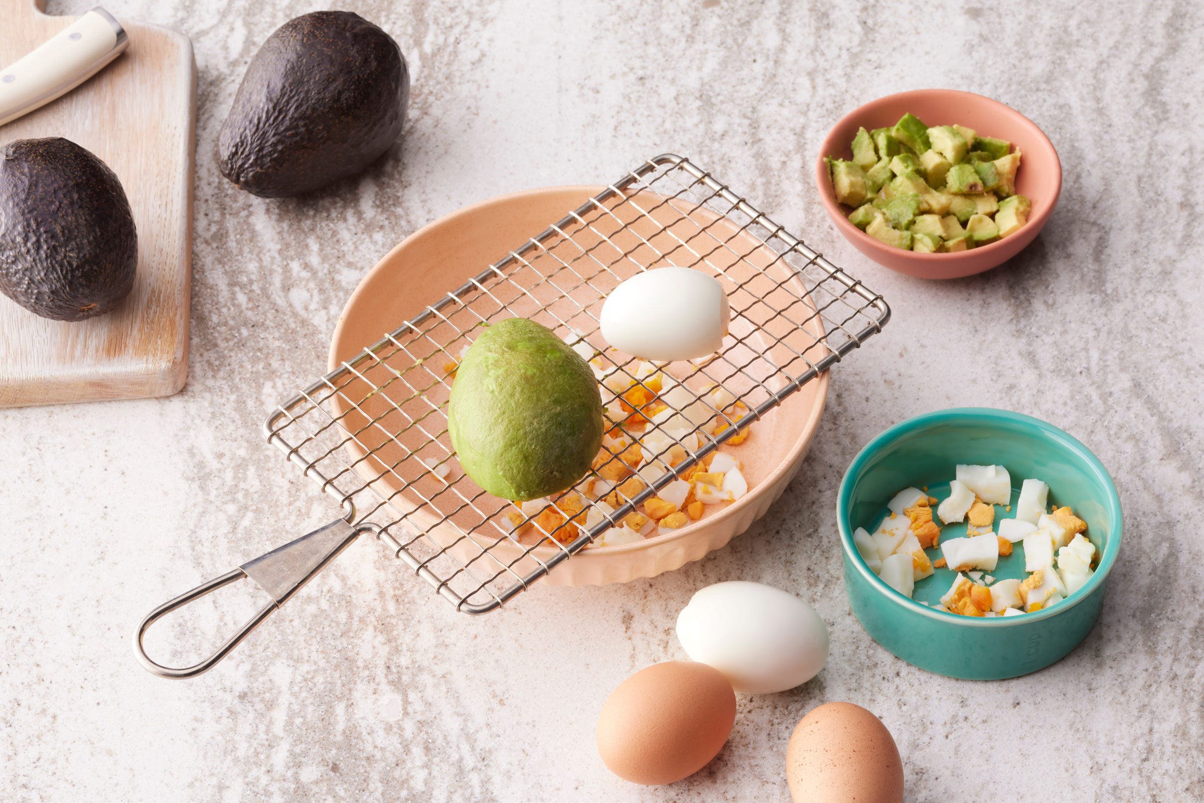 avocado on a cooling rack