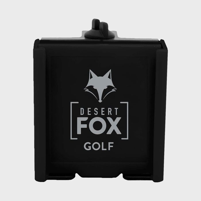Black box displaying logo of a fox; text reads 