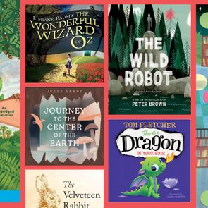 Book covers displayed feature titles like 