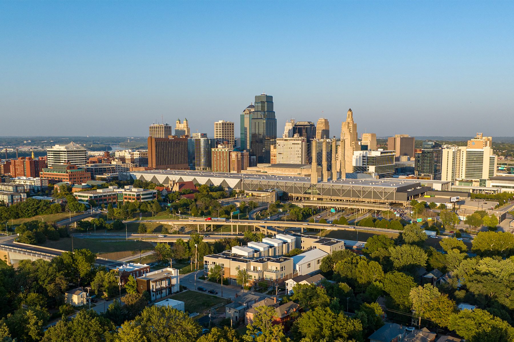 Downtown Kansas City Aerial View