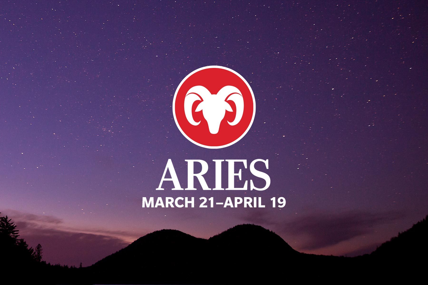 Zodiac Sign Colors Aries on galaxy background, purple and pink