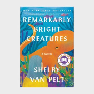 Book cover shows an orange octopus interacting with sea plants, overlaid with the title 