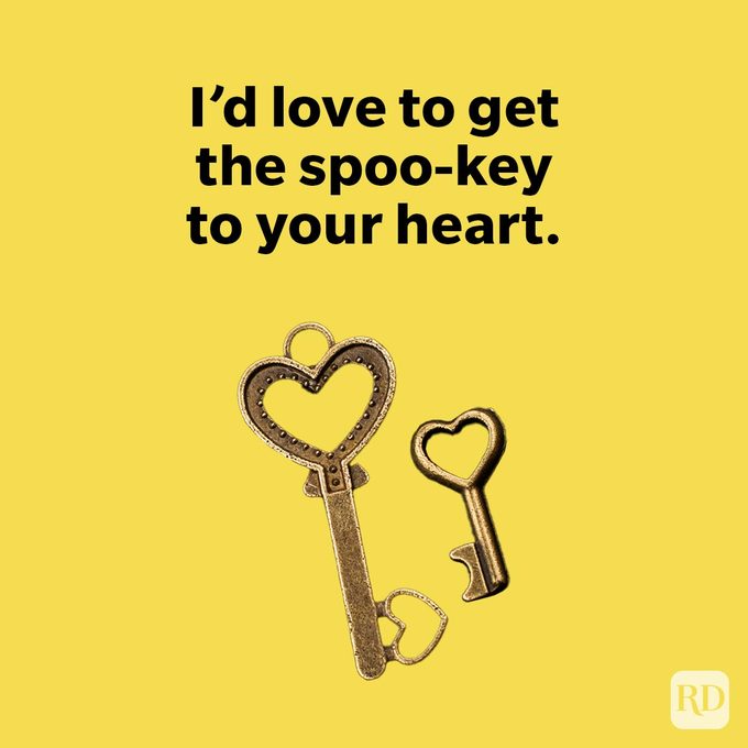 Halloween Pickup Lines For Your New Boo I’d love to get the spoo-key to your heart on yellow background