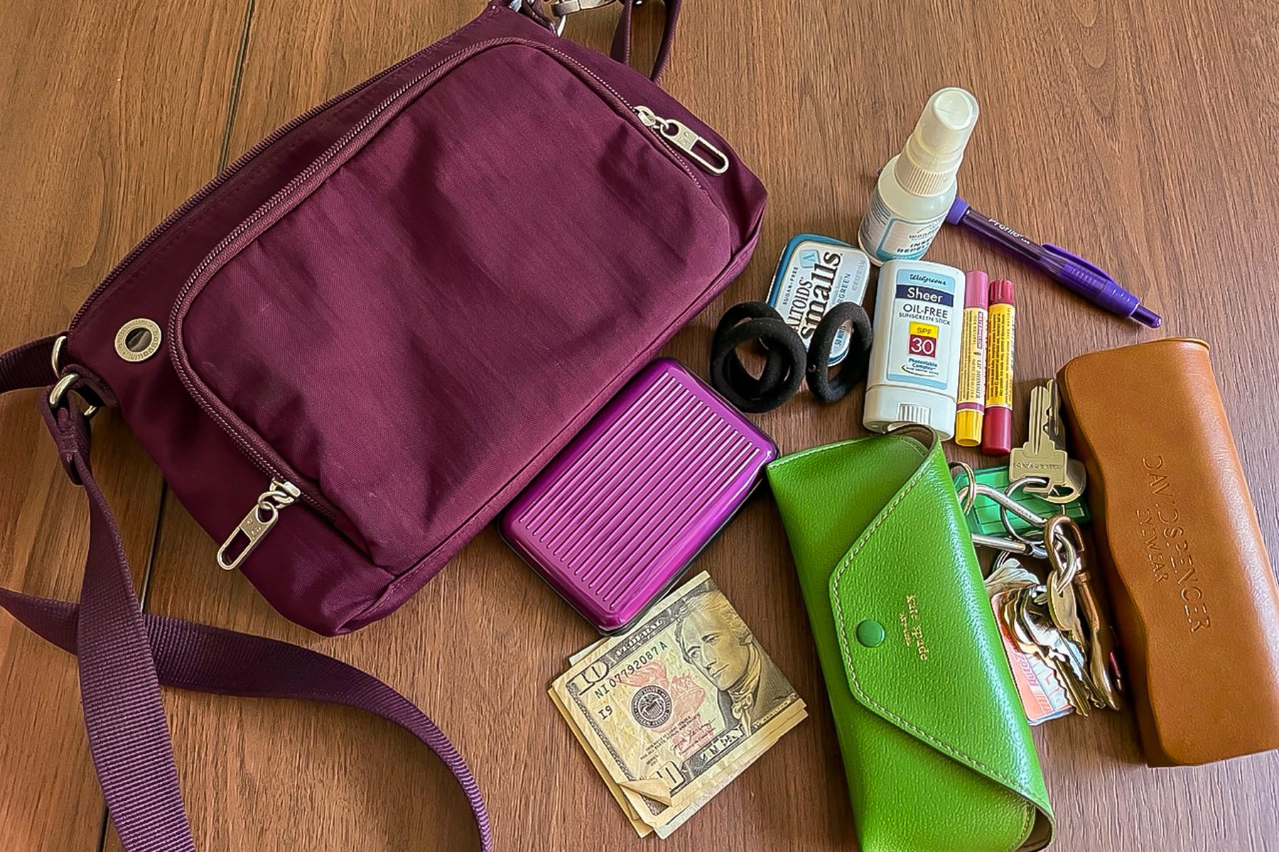 Baggallini Securetex Anti Theft Memento Crossbody Bag