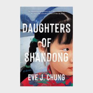 A child's face looks sideways, framed by blue birds and red floral patterns. Text reads: 