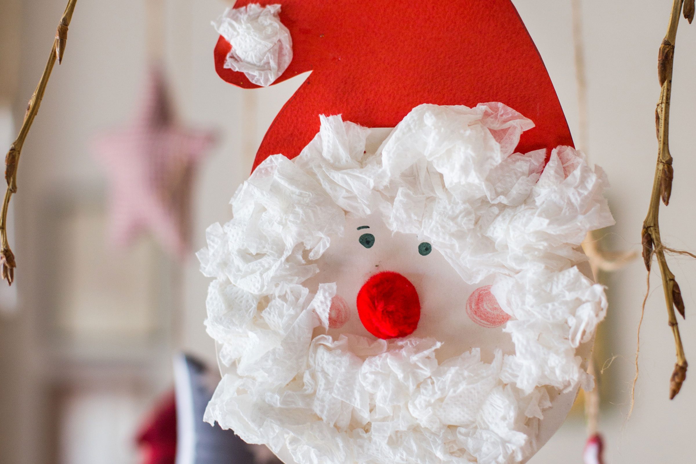 Tissue paper Santa