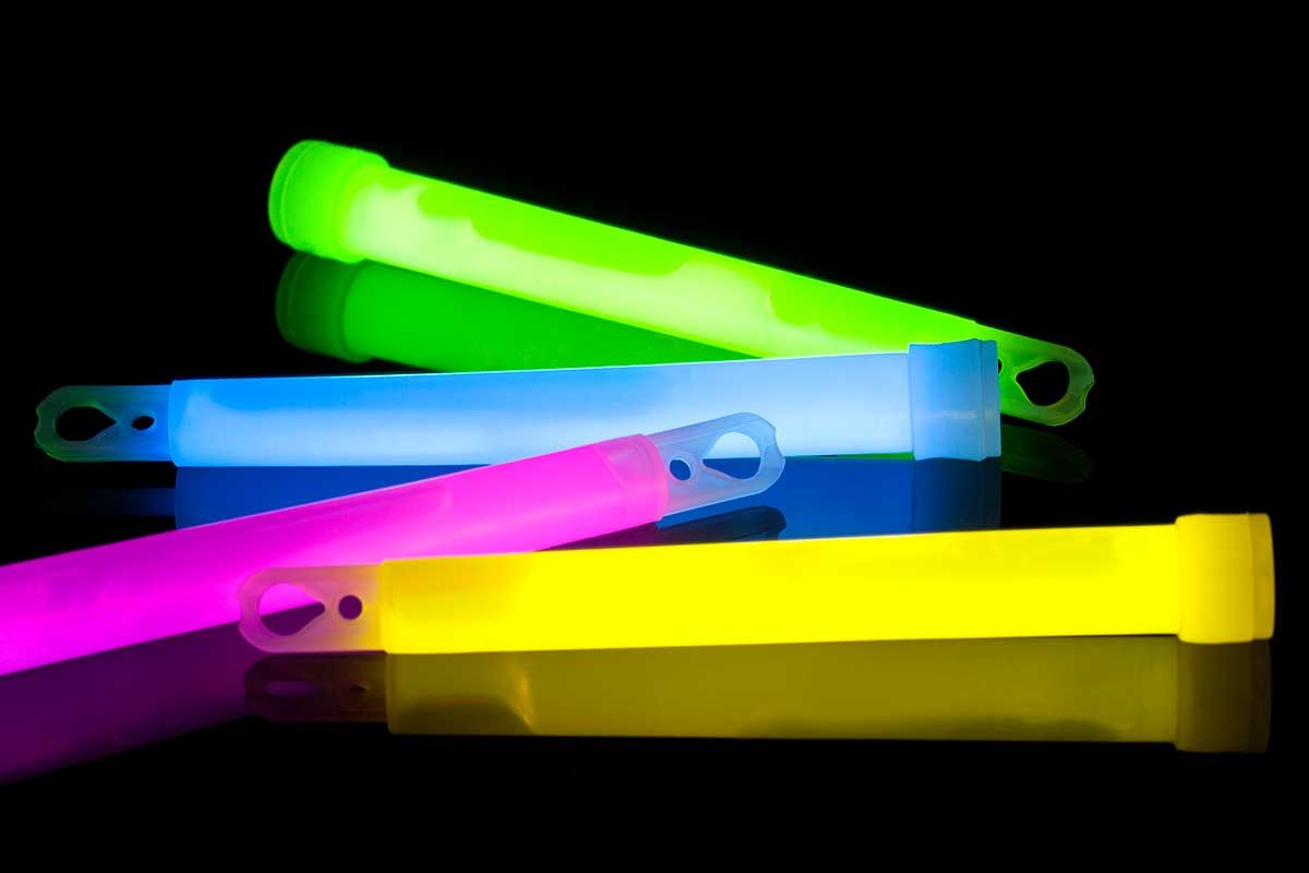A set of glow sticks.