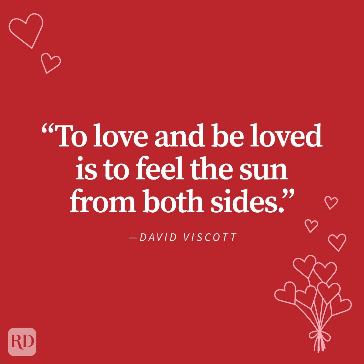 Love Quotes To Share With Your Special Someone with doodles on red background